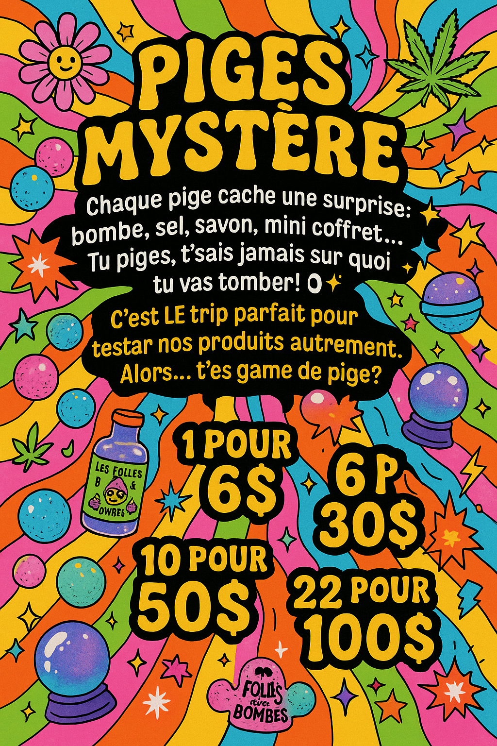 🌀 Pige Mystère 🎁 - 10 boulles